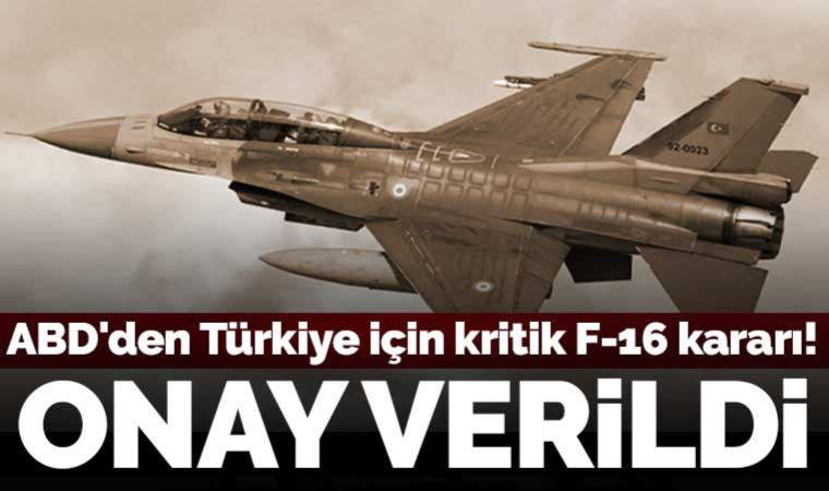 ABD yönetiminden Türkiye'ye F-16'lar için Link-16 modernizasyon kitlerinin satışına onay