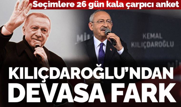 Aksoy Araştırma son seçim anketini yayımladı: Kılıçdaroğlu, Erdoğan'a fark attı