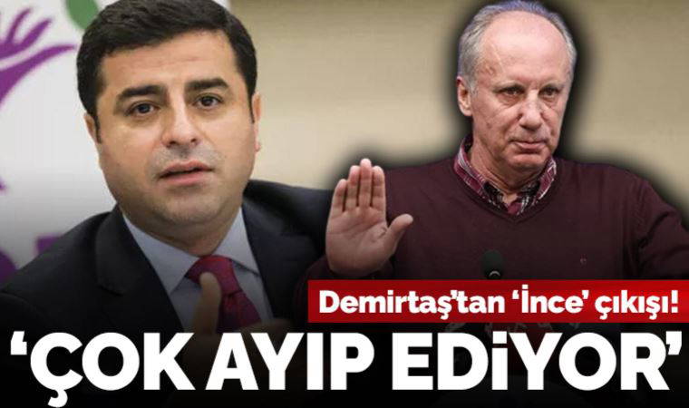 Selahattin Demirtaş'tan 'Muharrem İnce' çıkışı: 'Çok ayıp ediyor, üç beş oy uğruna...'