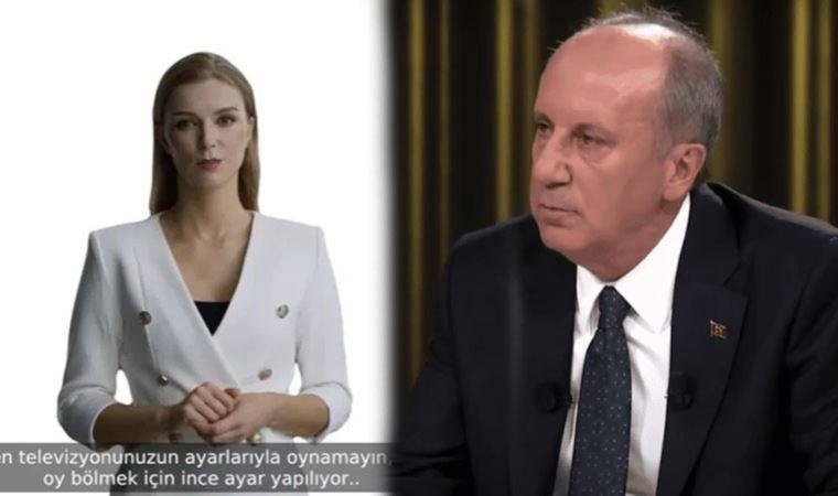 Muharrem İnce yayınında sürpriz reklam: Oy bölmek için ince ayar yapılıyor