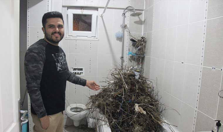 Tatilden dönen yurttaş şaşkına döndü: 'Ben yokken kargalar evime çökmüş'