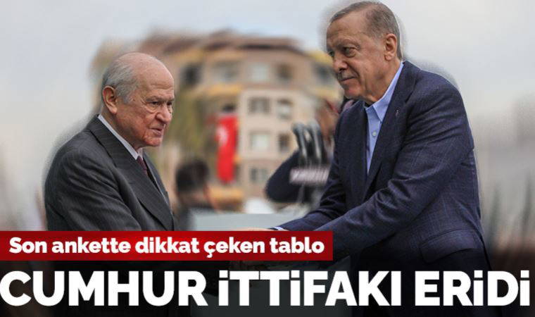 ORC Araştırma'dan son anket: Cumhur İttifakı'nın oyları eridi