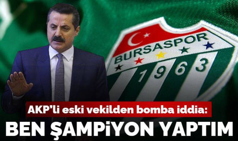 AKP'li Faruk Çelik'ten seçim vaadi: Bursaspor'u şampiyon yaptım, Hopaspor'u da yapacağım