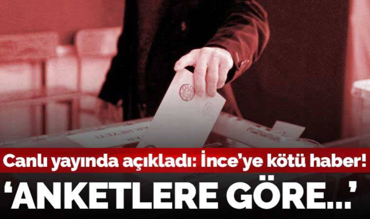 Sinan Oğan anketlere göre oy oranını açıkladı: 'İnce'den kopan oylar bana geliyor'