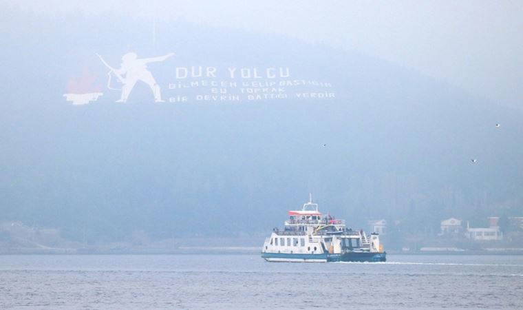 Çanakkale Boğazı 'sis' nedeniyle transit gemilere kapatıldı (20 Nisan 2023)