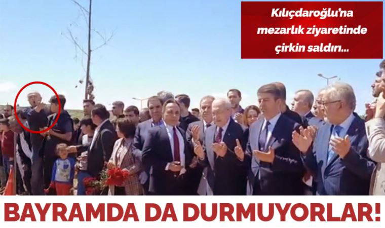 Kılıçdaroğlu'nun mezarlık ziyareti zırasında çirkin provokasyon: 'Buna neden Fatiha okutturuyorsun?'