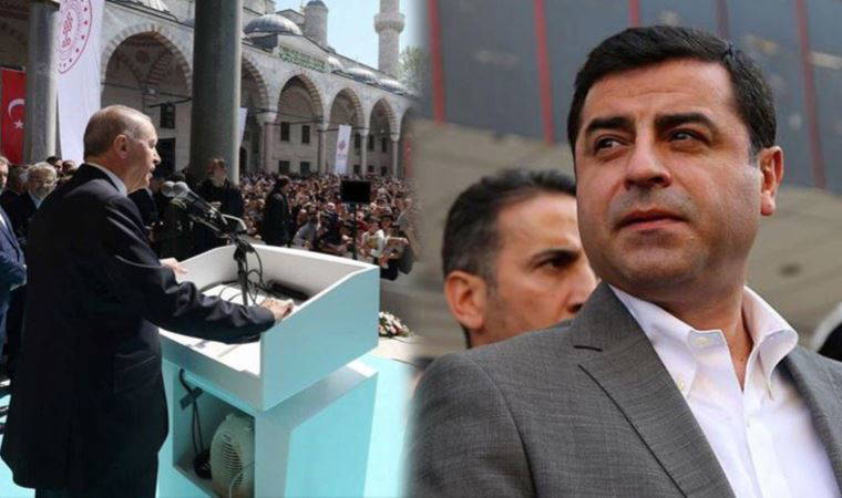 Demirtaş'tan Erdoğan'a tepki: Oy için ne din bıraktı ne iman