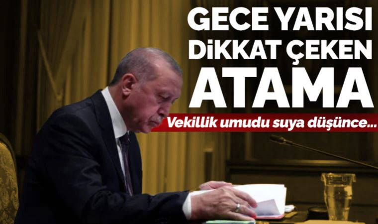 Erdoğan'dan gece yarısı atama kararnamesi: Vekil olamadı TİGEM'e atandı