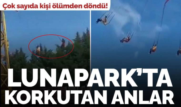 Bursa'da lunaparkta korkutan anlar! Çok sayıda kişi ölümden döndü...