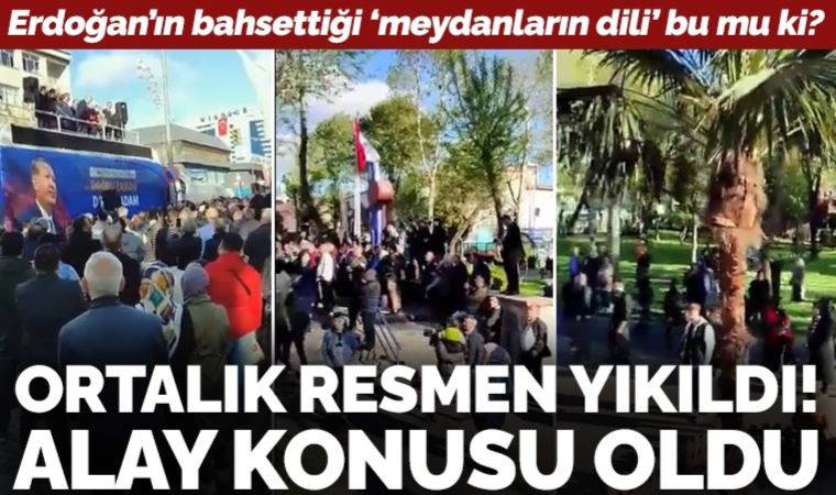 Erdoğan'ın bahsettiği 'meydanların dili' bu mu... Süleyman Soylu'nun mitingi alay konusu oldu!