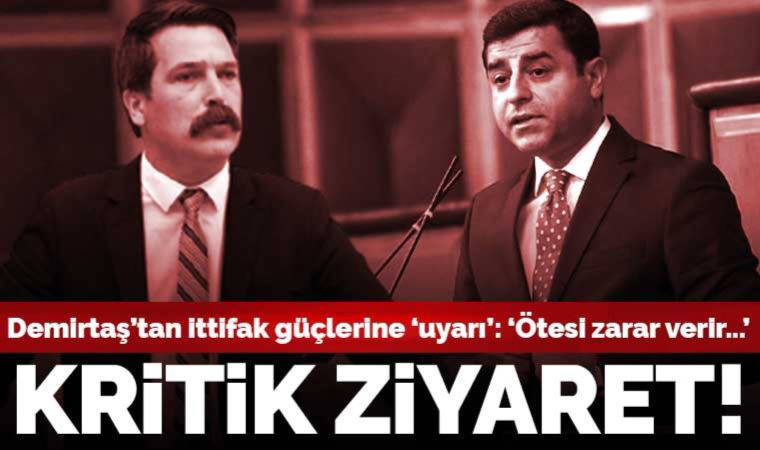 Demirtaş, Erkan Baş aracılığıyla ittifak güçlerine 'uyarı'da bulundu