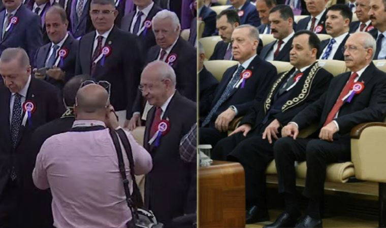 Erdoğan, AYM Töreni'nde Kılıçdaroğlu'nun elini sıkmadı