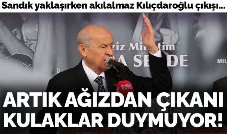 Son Dakika: Bahçeli'den sandık yaklaşırken akılalmaz Kılıçdaroğlu çıkışı