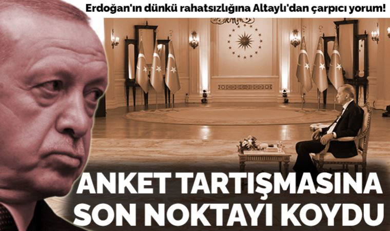 Erdoğan'ın dünkü rahatsızlığına Altaylı'dan çarpıcı yorum: Anket tartışmasına son noktayı koydu