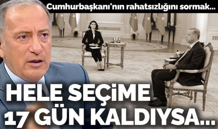 Erdoğan'ın rahatsızlığını sormak... Fatih Altaylı: Kimse kızma hakkına sahip değil