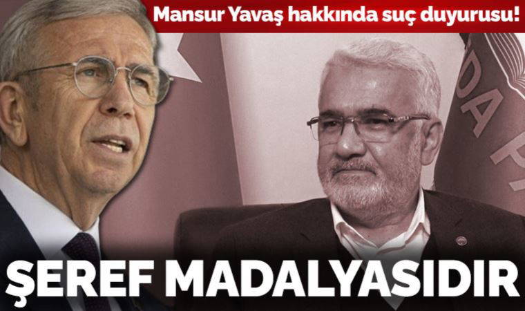 Mansur Yavaş hakkında suç duyurusunda bulunan HÜDA PAR'a yanıt: Şeref madalyasıdır