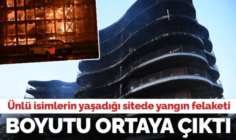 İzmir'deki Folkart Sitesi'ndeki yangının büyüklüğü gün ağarınca ortaya çıktı