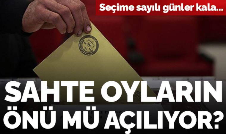 Seçime günler kala: Sahte oyların önü mü açılıyor?