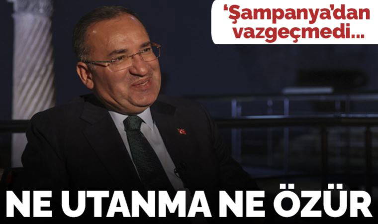 Adalet Bakanı Bekir Bozdağ, halkı 'şampanya'yla böldüğü sözlerini savundu: 'Bizim söylediğimizde ne var?'