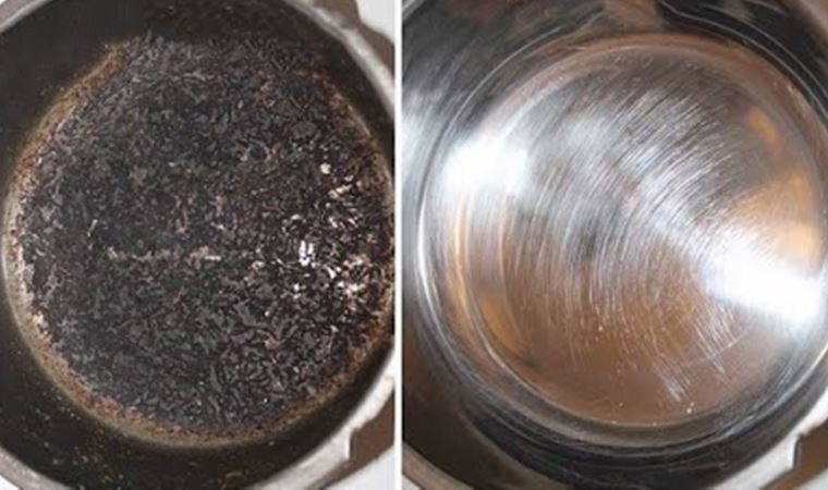 Yanmış tencere ve tavalara böyle veda edebilirsiniz! Yanıkları yok ediyor