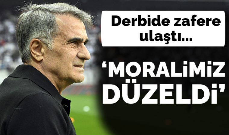 Beşiktaş Teknik Direktörü Şenol Güneş: 'Moralimiz düzeldi'