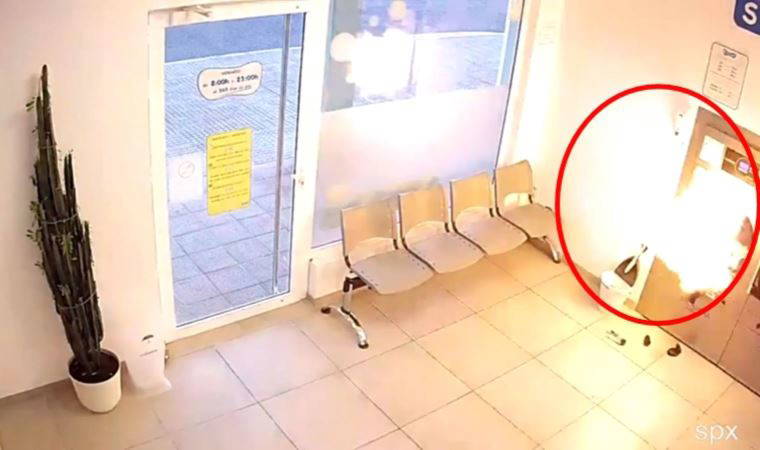 Çamaşırhanede olan patlamada saniyelerle ölümden kaçtı