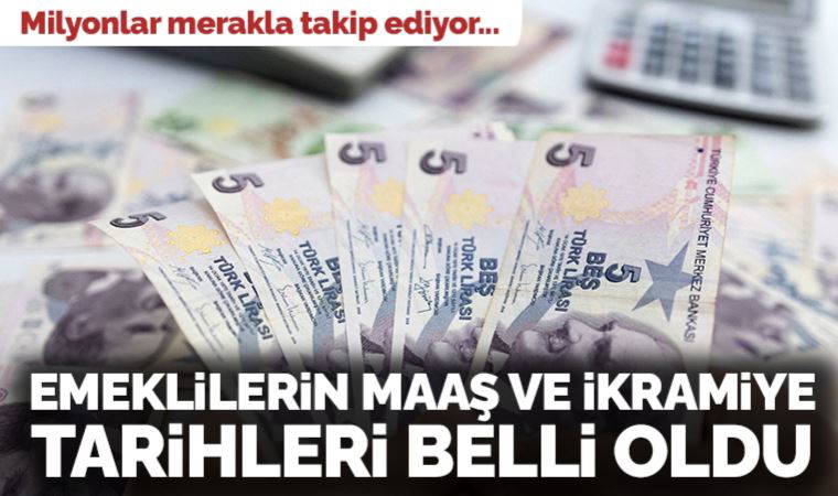 Son Dakika: Emeklilerin maaş ve ikramiye tarihleri belli oldu