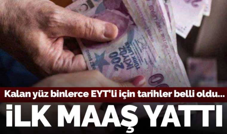 EYT'lilere ilk maaş yattı