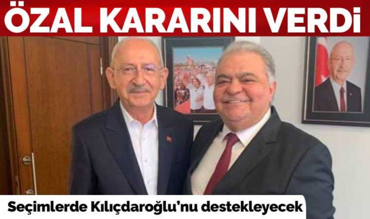 Tek Parti lideri Ahmet Özal, seçimlerde Kılıçdaroğlu'nu destekleme kararı aldı