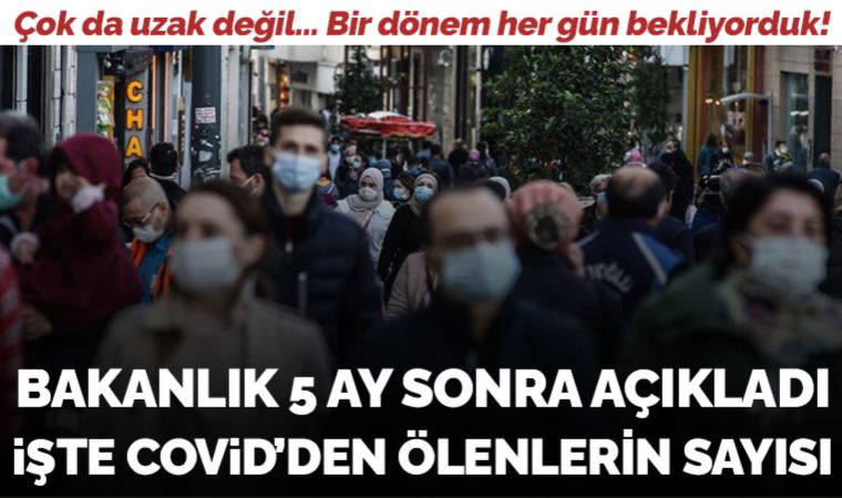Sağlık Bakanlığı 5 ay sonra koronavirüs tablosunu açıkladı