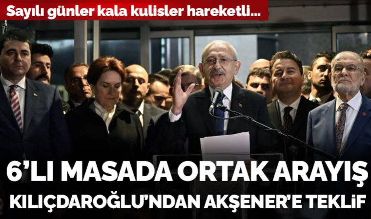 Kulisler hareketlendi... 6'lı masada ortak arayış