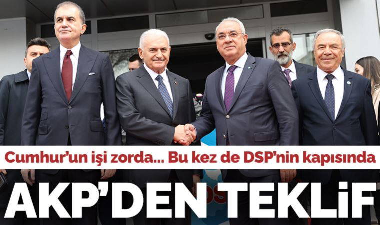AKP'den DSP'ye ziyaret... Binali Yıldırım açıkladı: Bu seçimde beraber yürüme teklifini yaptık
