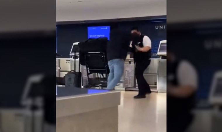 ABD'de havalimanı çalışanı hem dövüldü hem kovuldu