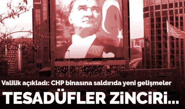 Son dakika... CHP İstanbul İl Başkanlığı'na yapılan silahlı saldırıya ilişkin Valilik'ten açıklama: 4 kişi yakalandı