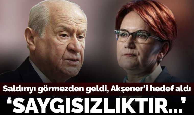 Bahçeli Akşener'i hedef aldı: 'Çıldırmış gibi sağa sola mermi kovanı atması saygısızlıktır'