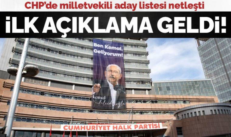 Son Dakika: İşte CHP'nin aday listesinde yer alan ilk isimler