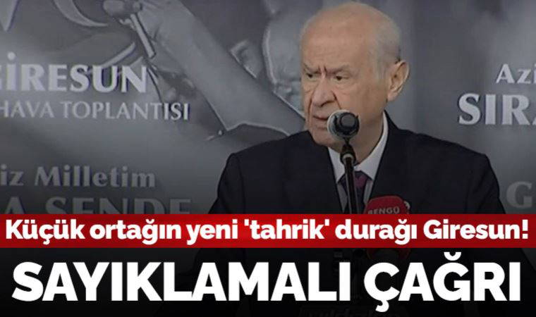 Bahçeli, Giresun'da Kılıçdaroğlu'nu hedef aldı: Kendi kazdıkları çukura kendileri düşmüştür