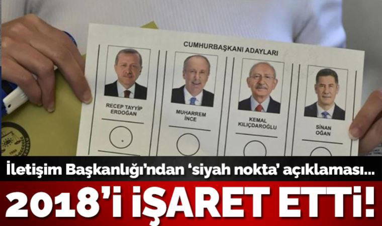 İletişim Başkanlığı'ndan 'oy pusulasındaki siyah nokta' açıklaması