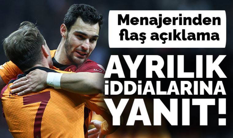Galatasaraylı futbolcu Kaan Ayhan'ın menajerinden ayrılık iddialarına yanıt!