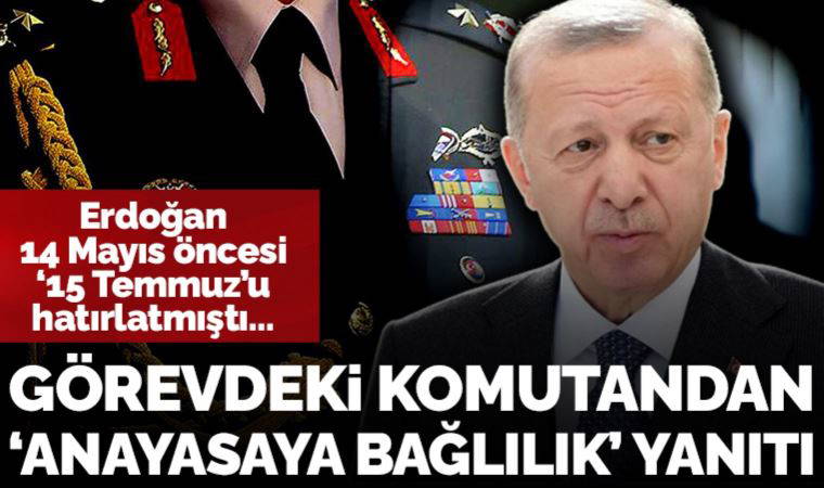 Erdoğan seçim öncesi '15 Temmuz'u hatırlatmıştı... Barış Terkoğlu, görevdeki kuvvet komutanının konuşmasını aktardı: 'Milli iradeye saygı duyarız'