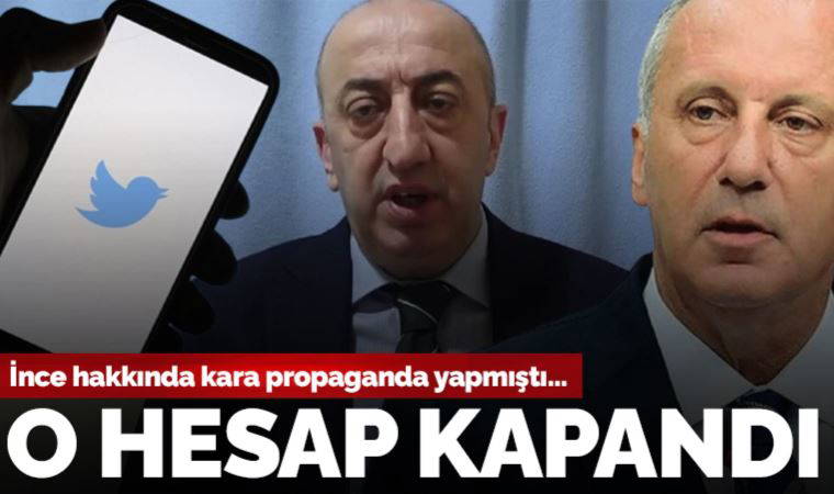 Muharrem İnce hakkında kara propaganda yapan 'Ali Yeşildağ' isimli hesap kapandı