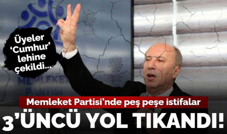 Memleket Partisi'nde 'istifa' hareketliliği: Cumhur İttifakı ve Erdoğan'a destek açıklamaları...