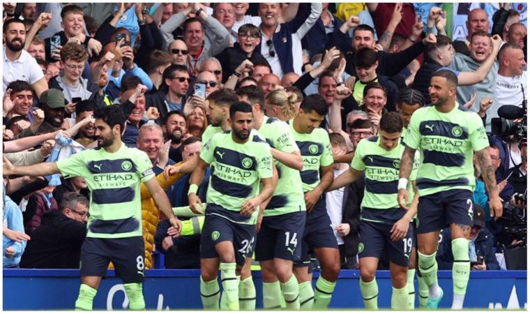 Manchester City'den üst üste 11. galibiyet! Everton 0 - 3 Manchester City (Maç sonucu)