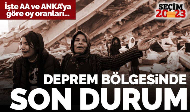Son dakika... Seçim 2023: İşte deprem bölgesinde oy oranları...