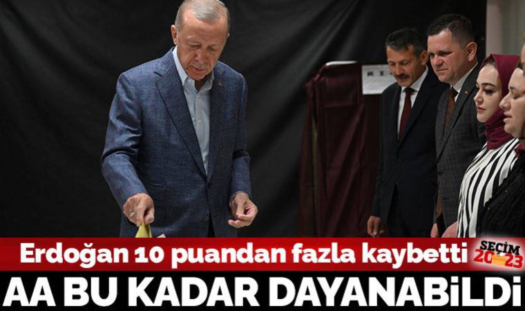 Son Dakika Seçim 2023: AA verilerinde Erdoğan yüzde 50'nin altında!