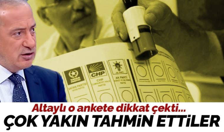 Fatih Altaylı o anketi işaret etti: 'Dünkü sonuçları çok yakın tahmin etmişler'