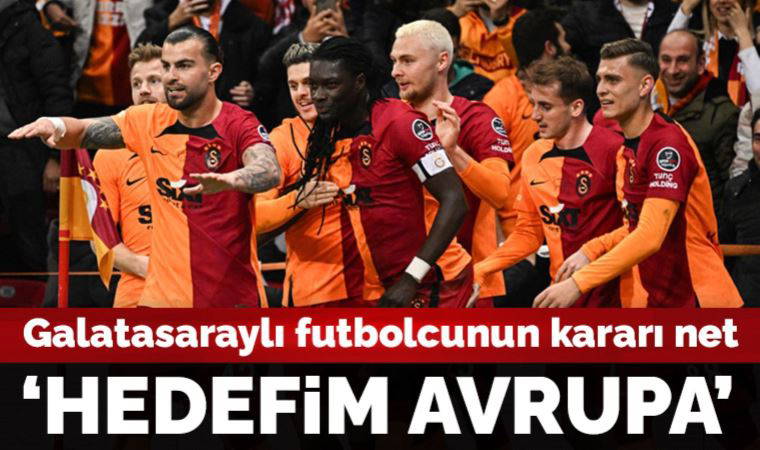Galatasaraylı futbolcu Kazımcan Karataş hedefini açıkladı