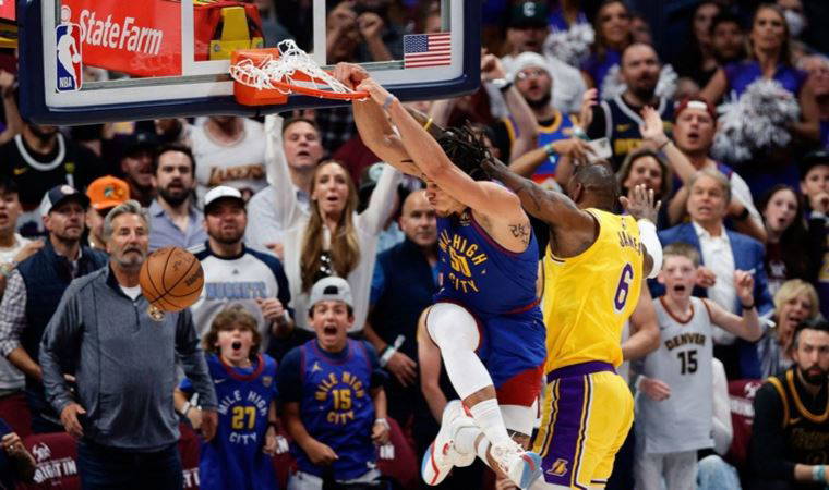 NBA'de Nuggets, Lakers karşısında seriye galibiyetle başladı