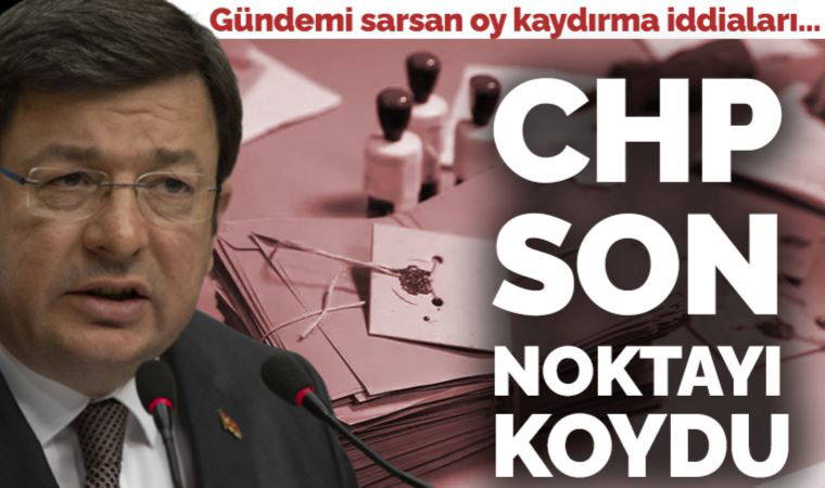 Son Dakika:  CHP'den tutanak açıklaması