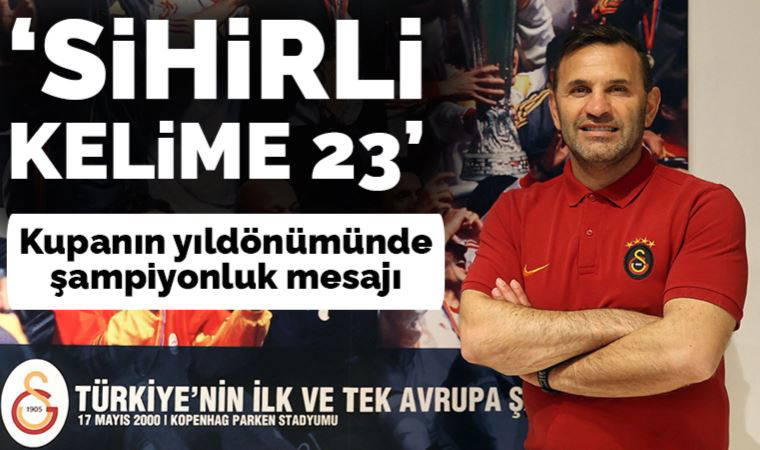 Galatasaray Teknik Direktörü Okan Buruk: 'Bu senenin sihirli kelimesi 23'